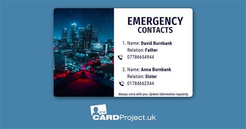 City Lights ICE Photo ID Card (REAR)